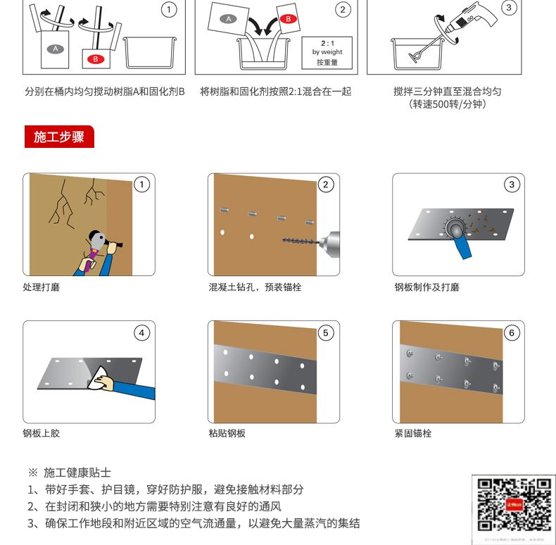 包钢武胜粘钢加固施工过程